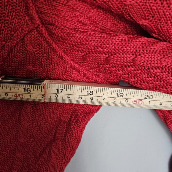 Spyder Core Sweater Womens Size M Jacket Vampire Red Full Zip Cable Knit Lined - Picture 10 of 16